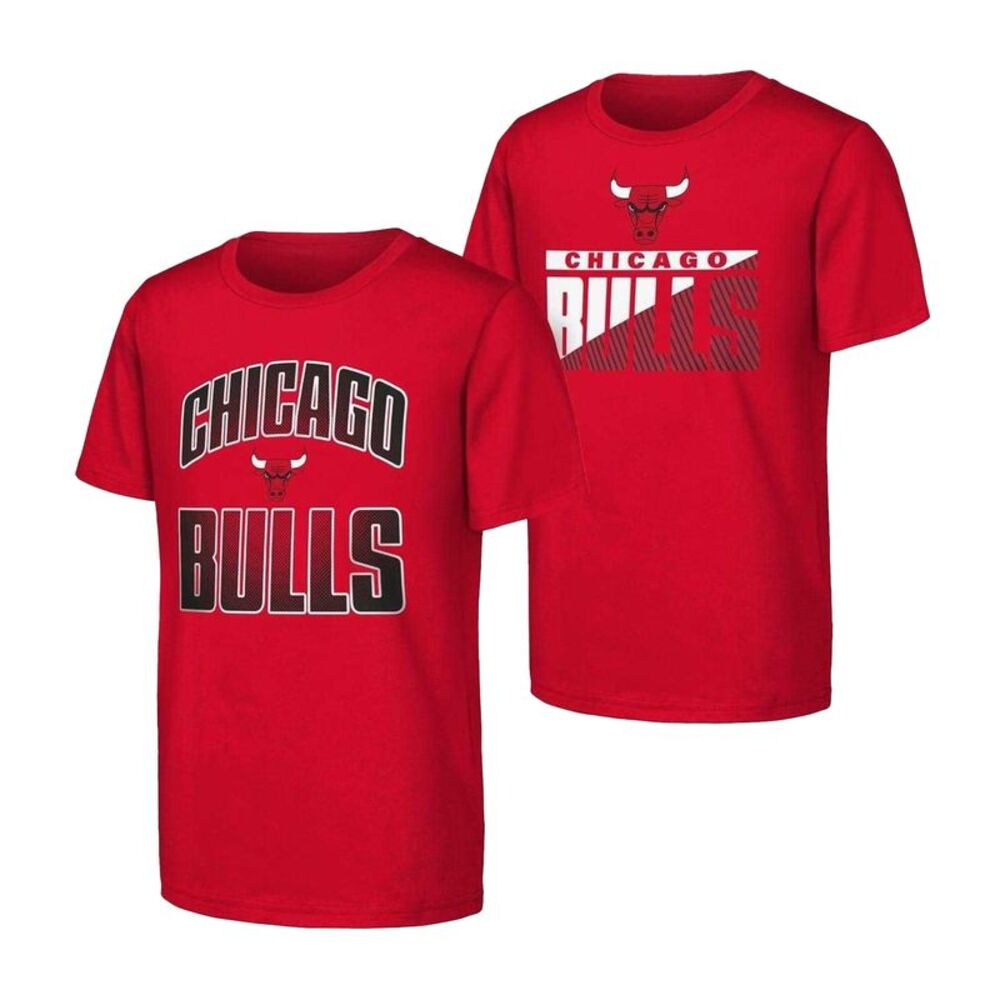Chicago Bulls Unisex Adult Graphic Print T-Shirt (Pack of 2) / Anfield Red
